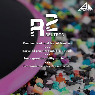 Axiom Disc Golf Eclipse R2 Neutron Paradox Midrange Disc 5/4/-4/0 Black/Glow Rim 173 grams
