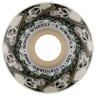 Bones Skateboard Wheels 53mm X-Formula 99A V1 Butterfly Effect White