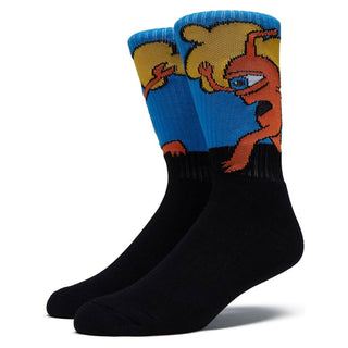 Toy Machine Skateboard Socks Early Sect Black Adult Crew