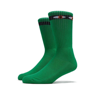 Toy Machine Skateboard Socks Seek Green Adult Crew