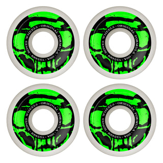 Bones Skateboard Wheels 54mm 100's V5 Sidecut Mummy Skulls White