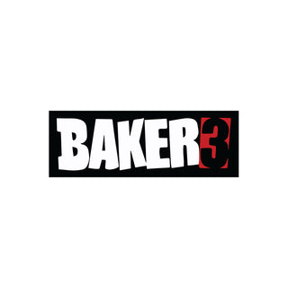 Baker Skateboards Sticker Baker 3 Black