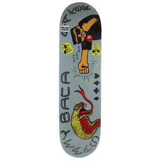 Baker Skateboard Deck Sammy Baca Going Down Grey 8.25" x 31.875"
