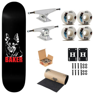 Baker Premium Complete Skateboard Figgy Bad Dawg 8.5" Ft. Krux/SML/Independent