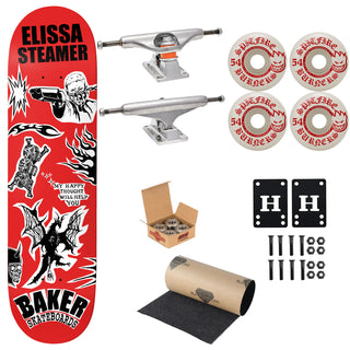 Baker Premium Complete Skateboard Elissa Steamer Evil 8.0" Ft. Independent/Spitfire