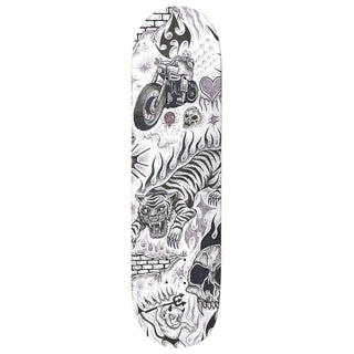 Baker Skateboard Figgy Tryptic 8.125" with Independent Trucks, Triclops Wheels