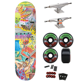 Baker Premium Skateboard with Indy Trucks, Triclops Wheels 8.38" Reynolds Here To Stay