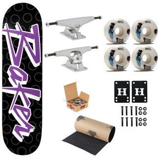 Baker Premium Complete Skateboard Reynolds Purple Pain 8.25" Ft. Krux/SML/Independent