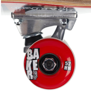 Baker Complete Logo Red/White 8.0" Assembled Wheel
