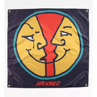 Krooked Skateboard Shop Banner - Moonface Cloth 36" x 366"