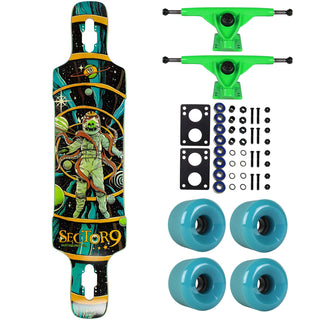 Sector 9 Longboard Dropper Dread 9.625" x 41" Drop Through with Complete Parts Package