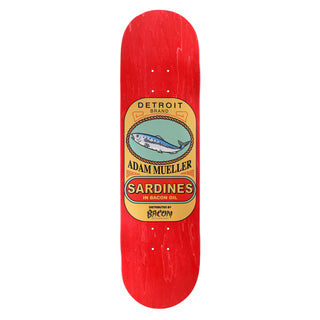 Bacon Skateboard Deck Adam Mueller Sardines 8.25" x 31.88" Assorted