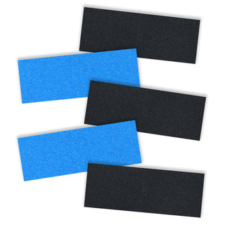 Black Diamond Skateboard Griptape Black and Blue Grip Strips 5 pack 9" x 3.25"