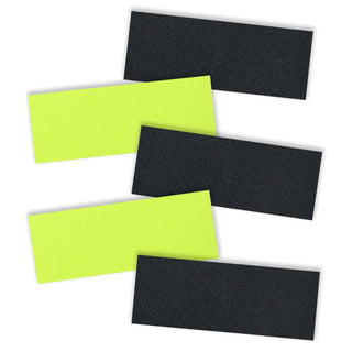 Black Diamond Skateboard Griptape Black and Yellow Grip Strips 5 pack 9" x 3.25"