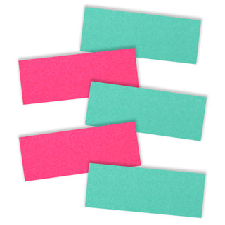 Black Diamond Skateboard Griptape Teal and Pink Grip Strips 5 pack 9" x 3.25"