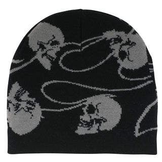 Creature Skateboards Beanie Spiral Skull Black