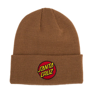 Santa Cruz Skateboards Beanie Classic Dot Brown Sugar