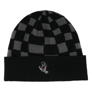Santa Cruz Skateboards Beanie Screaming Hand Black Checker