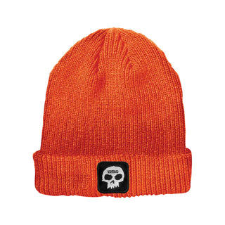 Zero Skateboards Beanie Single Skull Patch Orange