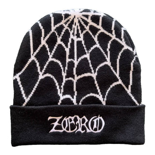 Zero Skateboards Beanie Wasteland Spider Web Black