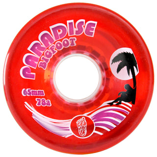 Bigfoot Longboard Wheels - 65mm Islanders Red