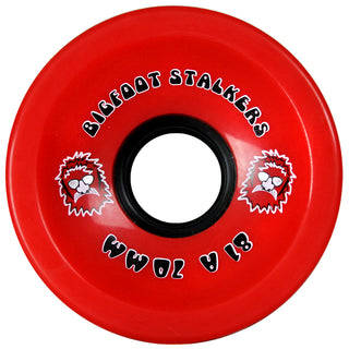Bigfoot Longboard Wheels 70mm Stalkers Red