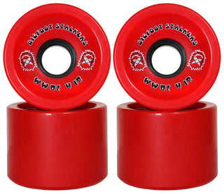 Bigfoot Longboard Wheels 70mm Stalkers Red
