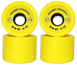 Bigfoot Longboard Wheels 70mm Stalkers Yellow