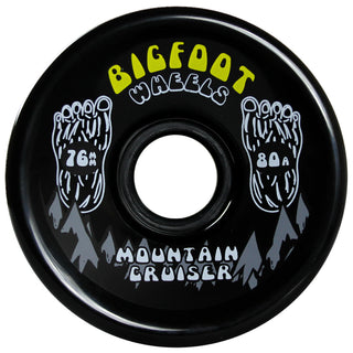Bigfoot Longboard Wheels - 76mm Mountain Cruiser Black