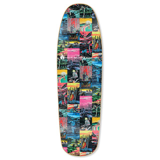 Black Label Skateboard Deck Violet Actions Shaped 9.63" x 32"