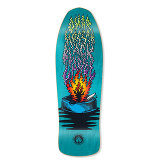 Black Label Old School Skateboard Deck Omar Hassan Ashtray Blue 10" x 31.25"