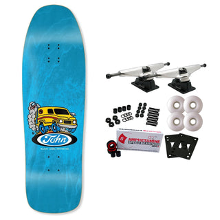 Black Label Skateboard Complete Lucero Man Van 90' Reissue 9.88" x 32.25" Blue