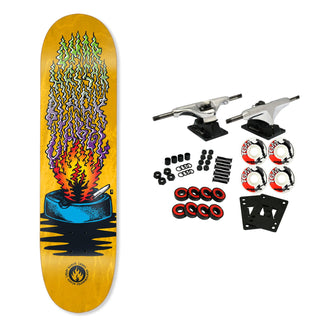 Black Label Skateboard Complete Omar Hassan Ashtray 8.38" x 32.5" Assorted