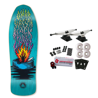 Black Label Old School Skateboard Complete Omar Hassan Ashtray Blue 10" x 31.25"