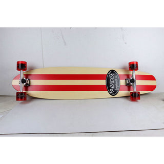 Blem Paradise Longboard Complete 9" x 44" Red Pinstripe Kicktail Shape