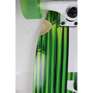 Scratched Paradise Longboard Complete 9.75" x 41" Bamboo Inlay Stalks Concave Pintail Shape