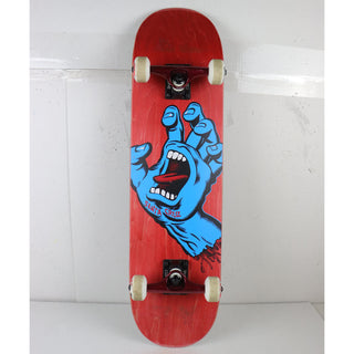 Blem Santa Cruz Skateboard Complete Screaming Hand Red 8.0" x 31.6"