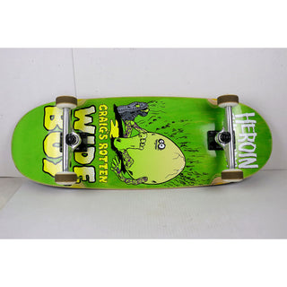 Blem Heroin Skateboard Complete Craig Questions Rotten Wide Boy Green 10.75" x 31.3"