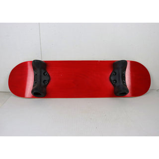 Blem Softrucks Skateboard Indoor Practice Complete 8.0" Black Trucks, Stained Red