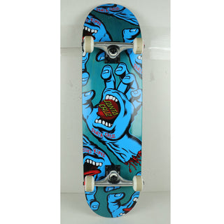 Blem Santa Cruz Skateboard Complete Hands Blue 8.25"