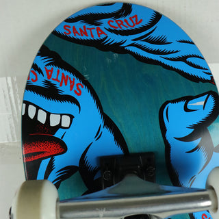 Blem Santa Cruz Skateboard Complete Hands Blue 8.25"