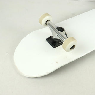 Blem Moose Complete Skateboard Dipped White 8.25" Silver/White Assembled
