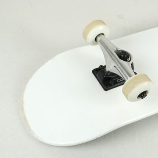 Blem Moose Complete Skateboard Dipped White 8.25" Silver/White Assembled