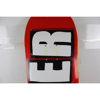 Blem Baker Skateboard Deck Logo Red/White 8.5" x 32" Used