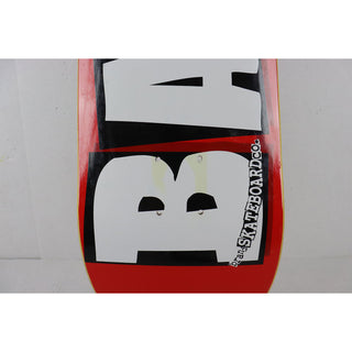 Blem Baker Skateboard Deck Logo Red/White 8.5" x 32" Used