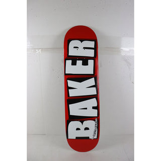 Blem Baker Skateboard Deck Logo Red/White 8.0" x 31.5" Cosmetic (gripped)