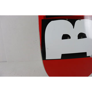 Blem Baker Skateboard Deck Logo Red/White 8.0" x 31.5" Cosmetic (gripped)
