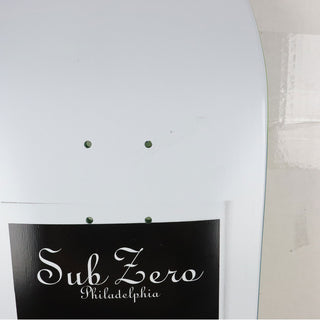 Blem Sub Zero Skateboard Deck Matt Reason White 8.5" x 32.2" Cosmetic