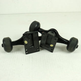 Blem Havoc Skateboard Trucks Black 7.75" - With Black Wheels - Pair - Set of 2