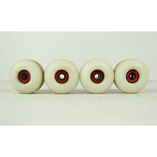 Blem Spitfire Skateboard Wheels Burners 56mm 99A White/Purple with Abec 5 Bearings
